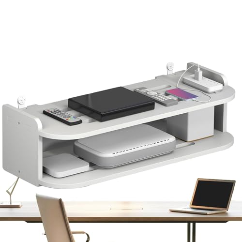 Vriusi Wifi Router Regal Wandmontage Projektor Regal Ohne Bohren Router Rack Wireless Router Wärmeableitung Rack Multifunktionale Aufbewahrung Spielkonsole Wandmontage Wifi Projektor Vriusi Wifi Router Regal Wandmontage Projektor Regal Ohne Bohren Router Rack Wireless Router Wärmeableitung Rack Multifunktionale Aufbewahrung Spielkonsole Wandmontage Wifi Projektor von Vriusi