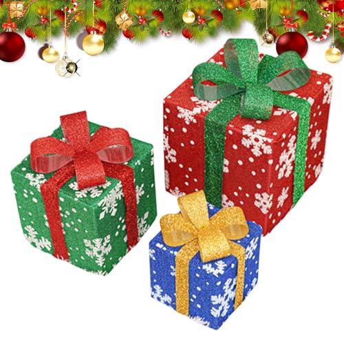 Weihnachten beleuchtete Boxen, Stern Verpackung, Urlaub Ambiente Beleuchtung, beleuchtete Dekorationen, Schlafzimmer Weihnachtsbeleuchtung, Wohnzimmer Ornamente von Vriusi