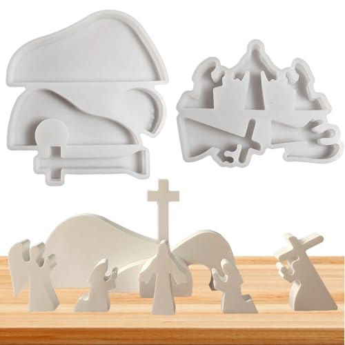 Weihnachtskrippen-Formen – flexible wiederverwendbare Silikon-Krippenskulptur, Kerzenform für Heimdekoration, perfekt für Weihnachten, Erntedankfest und Urlaubsbasteln – Form für Krippenmotive Weihnachtskrippen-Formen – flexible wiederverwendbare Silikon-Krippenskulptur, Kerzenform für Heimdekoration, perfekt für Weihnachten, Erntedankfest und Urlaubsbasteln – Form für Krippenmotive von Vriusi