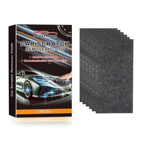 Vroxdrez Nano Sparkle Tuch 6 Stück Auto Kratzer Nano Magic Tuch für Autokratzer Reparatur entfernt Farbreste Wasserflecken Wirbel perfektes Poliertuch von Vroxdrez