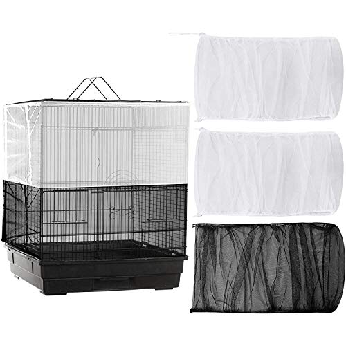 Vrttlkkfe 3 StüCk GroßE Verstellbare KäFig Abdeckung Samen FäNger Universal VogelkäFig Nylon Netz Netz Abdeckung Weicher, Luftiger Schutz Vrttlkkfe 3 StüCk GroßE Verstellbare KäFig Abdeckung Samen FäNger Universal VogelkäFig Nylon Netz Netz Abdeckung Weicher, Luftiger Schutz von Vrttlkkfe