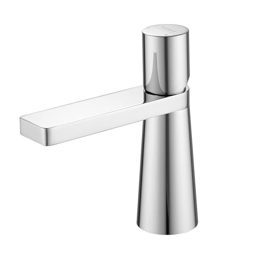 Vuadzren Wasserhahn für Badezimmer, Waschtischarmatur Kleiner Waschtischbatterie Messing für Gäst wc(chrom) von Vuadzren