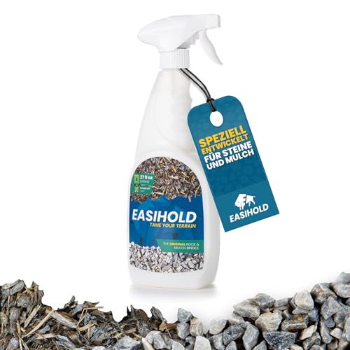 Easihold vuba ROCKS - 800 ml Kunstharz-Kieskleber mit Applikator zum Verkleben von Steinen, Rinden und Kies auf Grenzen, Terrassen und Gartenwegen, hält bis zu 3 Jahre, ungiftig, gebrauchsfertig von Easihold