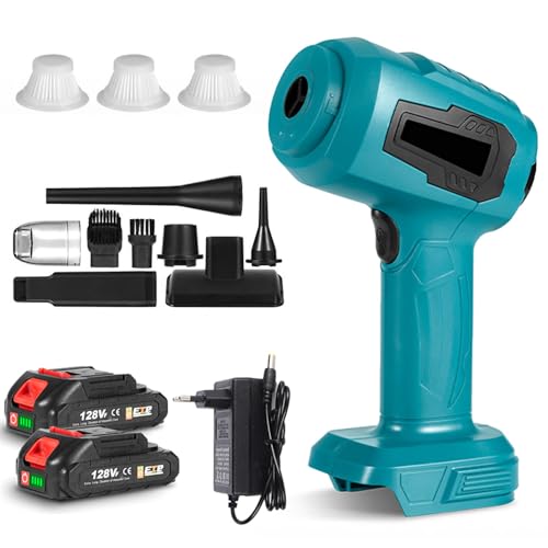 Vulaop Handstaubsauger,28000 Pa Leistungsstarker Handstaubsauger Akku, 4 In 1 Leichtes Staubgebläse & Staubsauger,USB Wiederaufladbarer Mini Staubsauger Für Auto/Büro/Haus (2 batterien 1 ladegerät) von Vulaop