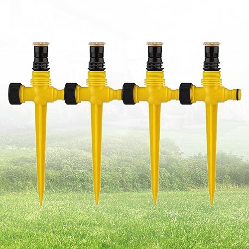 4 Stück Rasensprenger,Sprühregner Garten 360° Automatische Bewässerung Gartensprenger Automatic Water Sprinkler Irrigation System Einstellbarer Wassersprinkler Für Garten, Rasen, Pflanzen 4 Stück Rasensprenger,Sprühregner Garten 360° Automatische Bewässerung Gartensprenger Automatic Water Sprinkler Irrigation System Einstellbarer Wassersprinkler Für Garten, Rasen, Pflanzen von Vulevirtue