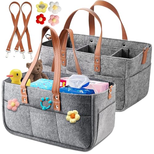 2Stück Filztasche Einkaufstasche mit Rucksackdekorationen,einkaufskorb mit Fächern,16L Einkaufskorb,einkaufskorb faltbar für Outdoor Trips, Picknick, Einkaufen, Aufbewahrung - Dunkelgrau/ 38x23x18 cm 2Stück Filztasche Einkaufstasche mit Rucksackdekorationen,einkaufskorb mit Fächern,16L Einkaufskorb,einkaufskorb faltbar für Outdoor Trips, Picknick, Einkaufen, Aufbewahrung - Dunkelgrau/ 38x23x18 cm von Vurlexat