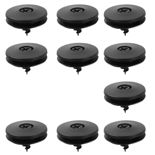 Vuzmode 10 Stück Auto-Befestigungsclips, rutschfeste Fußmatte, kindersichere Teppich-Festklemme, for Nissan, for Peugeot, for Subaru, for Toyota Stecker-Trennwandabdeckung auf der Rückseite von Vuzmode