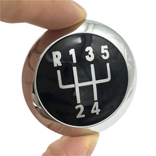 Vuzmode 5/6, for Superb, for VW, for Passat, B6 2005 2006 2007 2008 2009 2010 2011 Auto-Schaltknauf-Hebel-Stick-Abdeckkappe-Emblem-Abzeichen Schaltknaufkappe(5) von Vuzmode