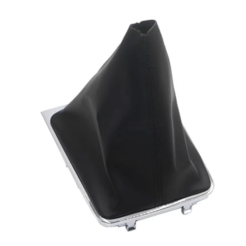 Vuzmode 5 6 Gang Leder Auto Shift Schaltknauf Hebel Gaitor Kofferraumabdeckung, for VW, for Passat, CC B7 2011 2012 2013 2014 2015 Schaltsackabdeckung(BLACK Gear boot) von Vuzmode