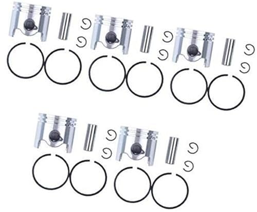 Vuzmode 5 Stück 38 mm Kolbenringe for STIHL FS120 FS200 FS250 BT120 BT121 HT250 SP200 Trimmer-Motorteile 41307901316 Kolbenring von Vuzmode