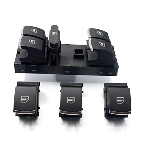 Vuzmode 5PCS SET Power Elektrische Hinten Seite Spiegel Einzigen Fenster Schalter Taste Set, for VW, for Jetta MK6 Seitenspiegelschalter Vuzmode 5PCS SET Power Elektrische Hinten Seite Spiegel Einzigen Fenster Schalter Taste Set, for VW, for Jetta MK6 Seitenspiegelschalter von Vuzmode