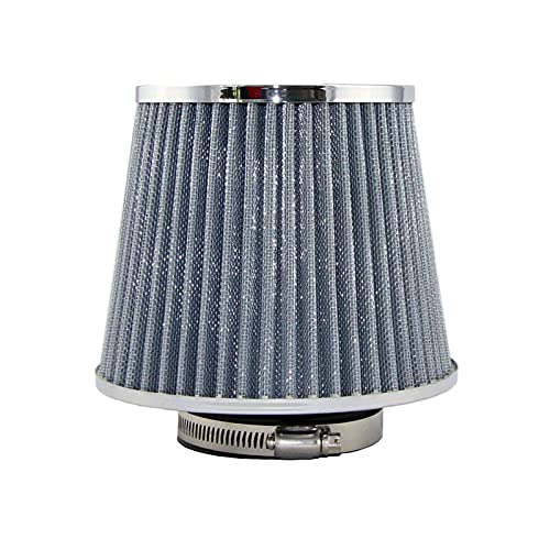 Vuzmode Auto-Luftfilter 2,5/2,75/3 Zoll Leistungs-Entlüftungsfilter Universeller Kaltlufteinlass Hoher Durchfluss 65 mm 70 76 Auto-Luftfilter(76MM SILVER) von Vuzmode
