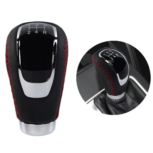 Vuzmode Auto-Schaltknauf Manuell for Superb, Stick Shifter Leder Universal, for, E60 E46, for Golf, 6 7, for, 307 207, for Volvo, Zubehör Schaltknauf für Schalthebel(Style 2) von Vuzmode