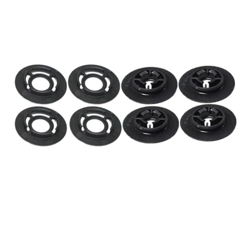 Vuzmode Bodenmatte Teppich Befestigungsclip Klemmhalterung 3c0864523 3c0864521, for, for Vw, for Seat, for Skoda, Schwarz 3c0 864 523 521 Stecker-Trennwandabdeckung auf der Rückseite(4 Sets) von Vuzmode