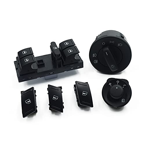 Vuzmode Elektrische Fensterheber-Scheinwerfer-Seitenspiegel-Schaltertaste, 6-teiliges Set, for Skoda, for Octavia, MK2 II 1Z 1Z0959858B 1Z0 941 431 E Seitenspiegelschalter Vuzmode Elektrische Fensterheber-Scheinwerfer-Seitenspiegel-Schaltertaste, 6-teiliges Set, for Skoda, for Octavia, MK2 II 1Z 1Z0959858B 1Z0 941 431 E Seitenspiegelschalter von Vuzmode