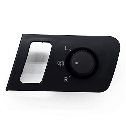 Vuzmode Fahrerseite Tür Power Mirror Control Button Knob Schalter, for VW, for Volkswagen, for Caddy, for Touran 2005-2015 1T1 959 552 1T1959552 Seitenspiegelschalter(Red) von Vuzmode