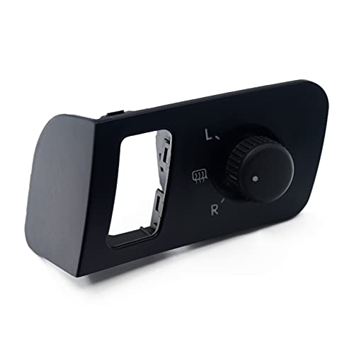 Vuzmode Fahrerseite Tür Power Mirror Control Button Knob Schalter, for VW, for Volkswagen, for Caddy, for Touran 2005-2015 1T1 959 552 1T1959552 Seitenspiegelschalter(White) von Vuzmode