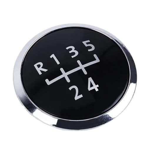 Vuzmode For VW, Transport T5 T6 2003 2004 2005 2006 2007 2008-2019 5/6, for Superb, Schaltknauf-Abdeckkappe, Emblem-Abzeichen Schaltknaufkappe(Black 5) von Vuzmode