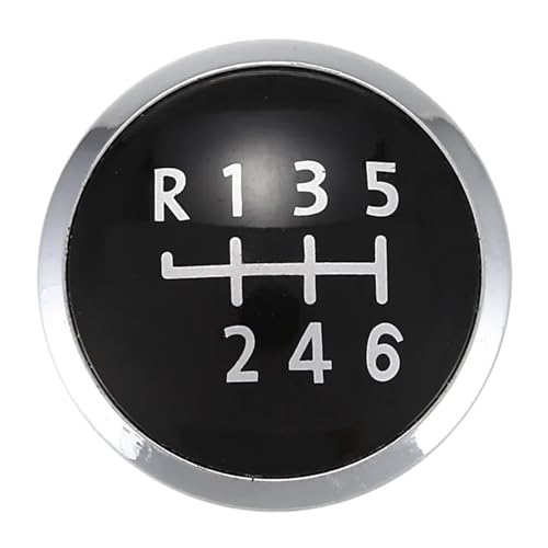 Vuzmode For VW, Transport T5 T6 2003 2004 2005 2006 2007 2008-2019 5/6, for Superb, Schaltknauf-Abdeckkappe, Emblem-Abzeichen Schaltknaufkappe(Black 6) von Vuzmode
