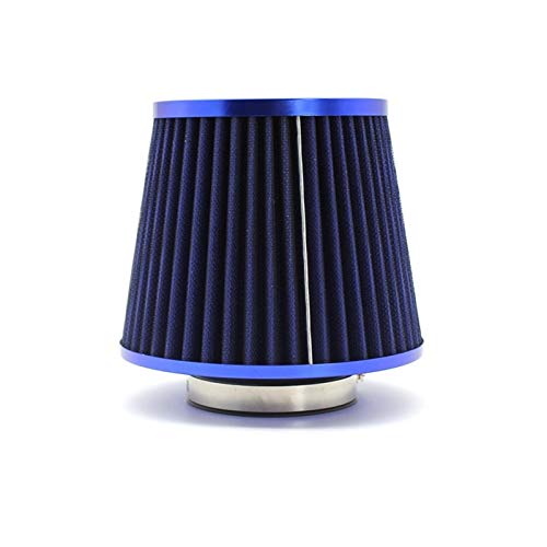 Vuzmode Luftfilter Auto 65 76mm Ersatz Universal Sport Kaltlufteinlassfilter Leistung Autoteile Auto-Luftfilter(All blue 76mm) von Vuzmode