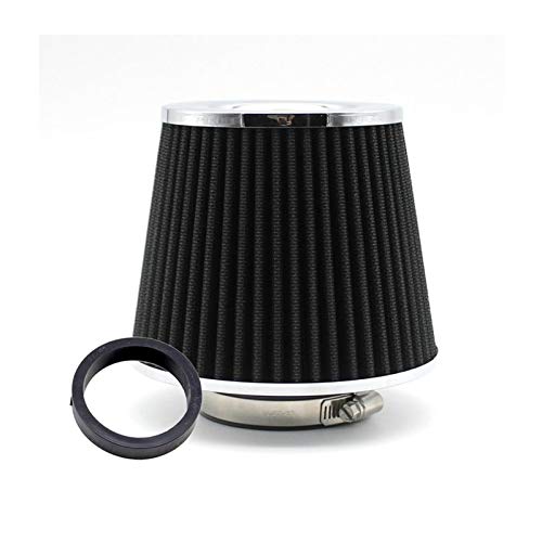Vuzmode Luftfilter Auto 65 76mm Ersatz Universal Sport Kaltlufteinlassfilter Leistung Autoteile Auto-Luftfilter(Black 65mm) von Vuzmode