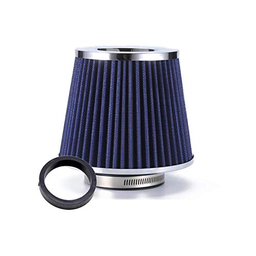 Vuzmode Luftfilter Auto 65 76mm Ersatz Universal Sport Kaltlufteinlassfilter Leistung Autoteile Auto-Luftfilter(Blue 65mm) von Vuzmode