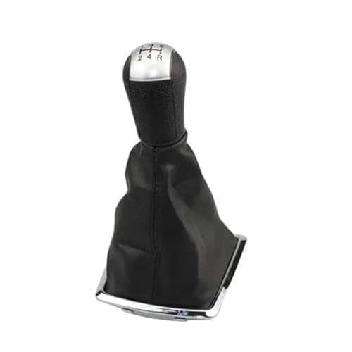 Vuzmode Schaltknaufabdeckung, for Ford, for Focus, 2, for Mondeo, MK2 2005–2008, Auto-Styling-Hebel Gaitor Shifter Boot Case Schaltsackabdeckung(BLACK WHITE) von Vuzmode