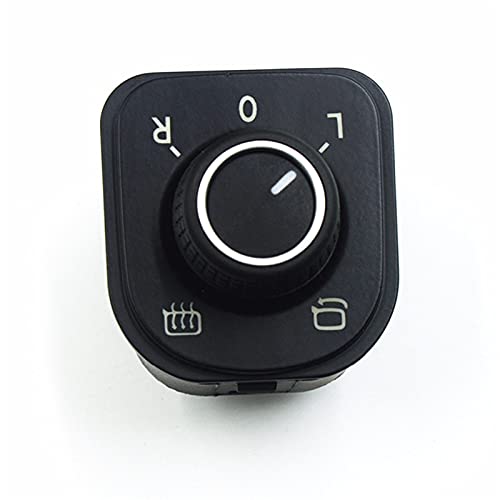 Vuzmode Seite Spiegel Einstellen Schalter Control Knob VWG Olf for J Etta G TI MK5 MK6 Für, for Passat B6 3C, for Tiguan Kaninchen 5ND959565B 1K 0 959 565 K Seitenspiegelschalter von Vuzmode