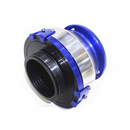 Vuzmode Spsld Universalschnittstelle Aluminiumabdeckung Luftfilter Kaltluftansaugfilter Rennluftfilter 76MM Auto-Luftfilter(BLUE) von Vuzmode