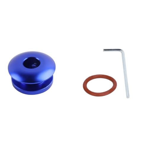 Vuzmode Universal 12mm Hift Knob Boot Retainer Adapter Limiter Manuelle Getriebe Hifter Hebel Topper Schwarz Rot Blau Ilver Stecker-Trennwandabdeckung auf der Rückseite(Blue) von Vuzmode