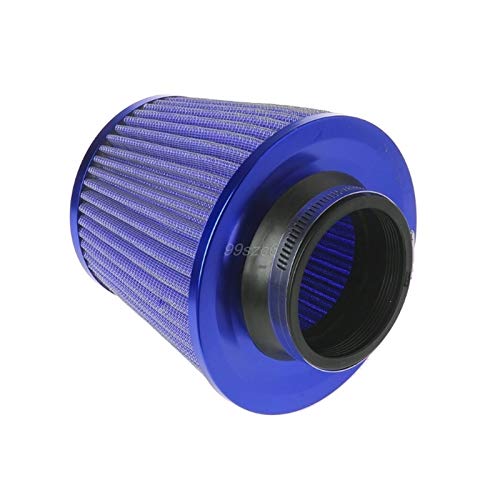 Vuzmode Universal Auto Mechanische Kompressor Coche Fahrzeug Lufteinlass Chrom Open Top Kegel Luftfilter Verschnaufpause 3 "Einlass Sep10 Drop Schiff Auto-Luftfilter(Blue) von Vuzmode
