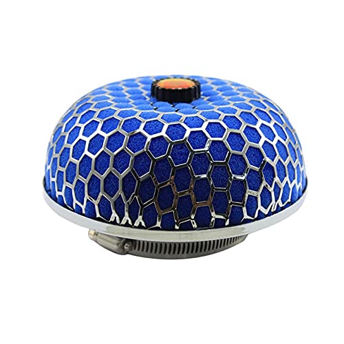 Vuzmode Universeller High Flow Luftansaugfilter 3 Zoll 76 mm Turbo Performance Autoteile Kaltsport Luftansaugsystem Auto-Luftfilter(Blue) von Vuzmode