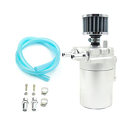Vuzmode Verblüfft Aluminium Öl Auffangen Können Reservoir Tank Mit Luftfilter Universal 300ML Auto-Luftfilter(SILVER) von Vuzmode