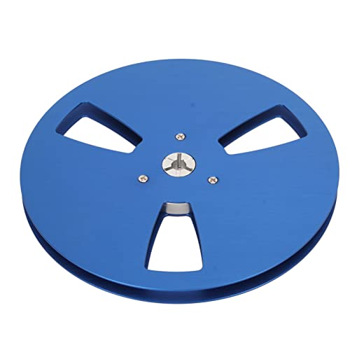 Vvikizy 1/4 7 Zoll Leere Rolle, Aluminiumlegierung Universeller Take -up -Rolle mit 3 Windwiderstandslöcher für Rollen zu Rollenplatten, Metall -Rollen -Nab -Scharnierbox (Blau) von Vvikizy