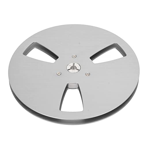 Vvikizy 1/4 7 Zoll Leere Rolle, Aluminiumlegierung Universeller Take -up -Rolle mit 3 Windwiderstandslöcher für Rollen zu Rollenplatten, Metall -Rollen -Nab -Scharnierbox (Silber) von Vvikizy