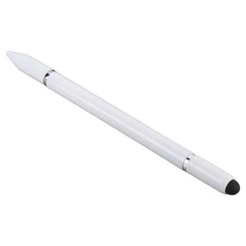 Vvikizy 3 in 1 Kapazitiver Touch Stift Stylus für Digitalen Kalender mit 3 Austauschbaren Spitzen Transparenten Disc TIPP TIPP Weicher Silikon -Tipps Kugelstift für Smart Display (Weiß) von Vvikizy