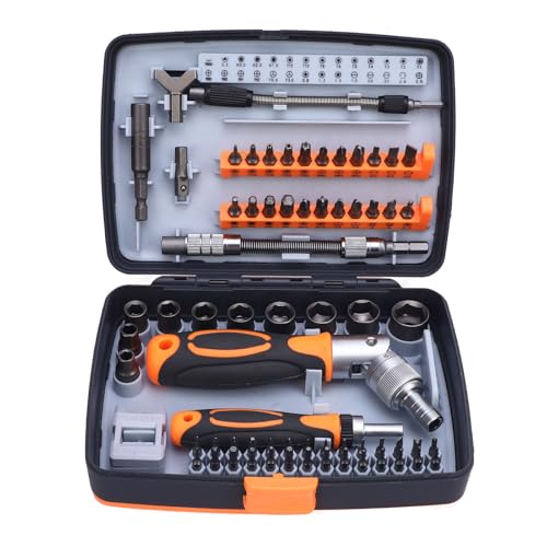 Vvikizy 68 in 1 Ratschenschrauben -Treiber Set, 50 Cr V Stahlbits 10 Sechskantschlüsselköpfe Magnetischer Spitze Ergonomischer Griff, mit 3 Antriebsmodi 180 ° Rotierende Vvikizy 68 in 1 Ratschenschrauben -Treiber Set, 50 Cr V Stahlbits 10 Sechskantschlüsselköpfe Magnetischer Spitze Ergonomischer Griff, mit 3 Antriebsmodi 180 ° Rotierende von Vvikizy