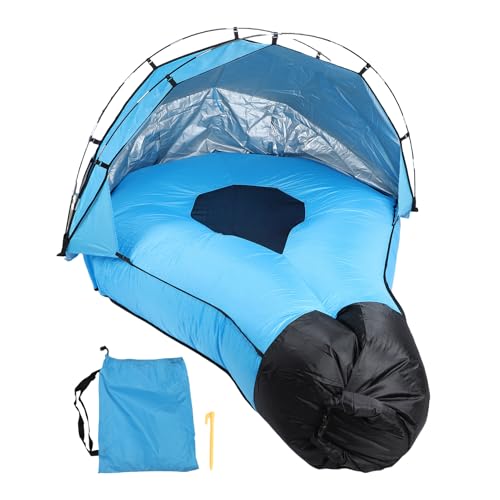 Vvikizy Aufblasbare Couch für Strandluftsofa mit Sonnenschatten Tragbarer Liegestuhl für Camping Im Freien Entspannung Vvikizy Aufblasbare Couch für Strandluftsofa mit Sonnenschatten Tragbarer Liegestuhl für Camping Im Freien Entspannung von Vvikizy