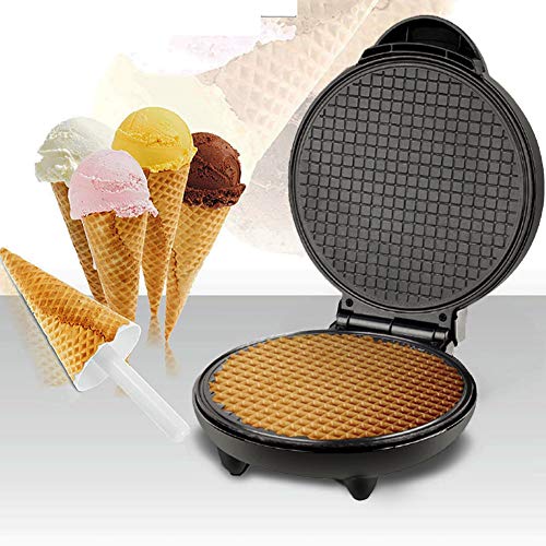 Vvikizy Elektro -Eierrollen -Hersteller, 1200W Doppelseitig Heizeiscremmaschinenmaschine Nicht -Stick -Waffel -Backpfanne mit Oberen Temperaturregelung für Heimküche von Vvikizy