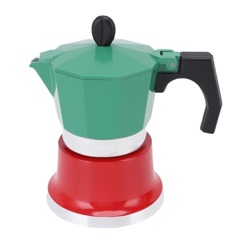 Vvikizy Handbuch Kubanischer Kaffee Perkolator, 150 Ml Kapazität Kaffeekanne Italienische Kaffeemaschine 3 Tasse Kaffeemaschine für Gas Elektrische Tragbare Aluminiumlegierung von Vvikizy