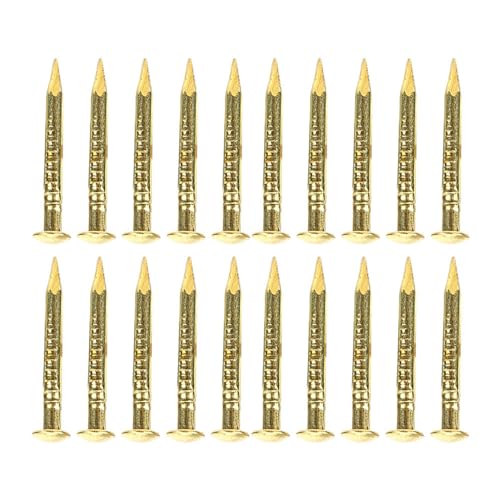 Vvikizy Runder Kopfnagel, Messingmöbel Scharnierhardware -Zubehör für Starke Befestigung und Einfache Installation mit 4 Stilen 10 Mm 15 Mm 18 Mm 22 Mm Länge (15 mm lang) von Vvikizy