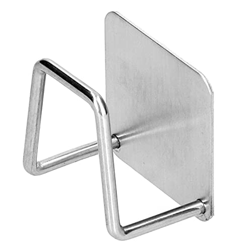 Vvikizy Schwammhalter aus Edelstahl, an der Wand Montiertes Abflussregal für die Küchenspüle, mit Offenem U-Design, Selbstklebender Aufbewahrungshaken ohne Bohren für das Wohnzimmer Im von Vvikizy