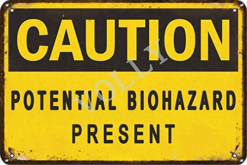 Vvision Caution Potential Biohazard Present Blechschild Metall Plakat Warnschild Retro Eisenblech Plakette Jahrgang Poster Schlafzimmer Familie Wand Aluminium Kunstdekor Vvision Caution Potential Biohazard Present Blechschild Metall Plakat Warnschild Retro Eisenblech Plakette Jahrgang Poster Schlafzimmer Familie Wand Aluminium Kunstdekor von Vvision