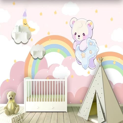 Tapete Benutzerdefiniertes Fototapete Für Kinderzimmer Mädchen Schlafzimmer Heißluftballon Hintergrundmalerei Wohnkultur-100X70Cm von VwrxnchCoatx