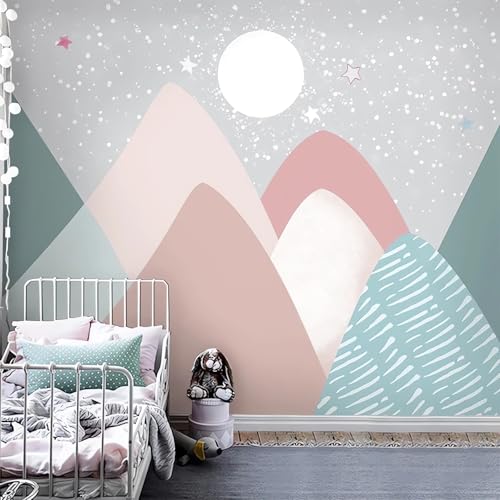 VwrxnchCoatx Benutzerdefinierte 3D-Wandbild Abstrakte Geometrische Tapete Kinderzimmer Schlafzimmer Hintergrund Wohnkultur 3D-430X300Cm von VwrxnchCoatx