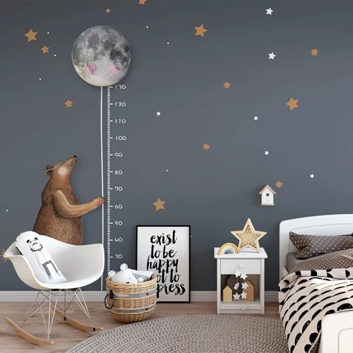 VwrxnchCoatx Benutzerdefinierte 3D-Wandbild Tapete Cartoon Mond Stern Wandmalerei Kinderzimmer Schlafzimmer Wohnzimmer Hintergrund Home Decor Hintergrund Fresko-250X175Cm von VwrxnchCoatx