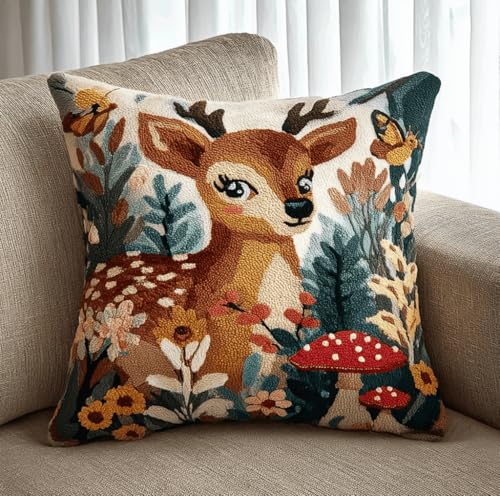 VwrxnchCoatx Knüpfset Für Erwachsene,Hund Und Liebe 43X43Cm Knüpfkissen Zum Selber Knüpfen,Häkelgarn,Farbiger,Vorgedruckter Leinenteppich,Handarbeit,Diy-Kissenbezug,Knüpfset,Heimwerken,Sofadekoration VwrxnchCoatx Knüpfset Für Erwachsene,Hund Und Liebe 43X43Cm Knüpfkissen Zum Selber Knüpfen,Häkelgarn,Farbiger,Vorgedruckter Leinenteppich,Handarbeit,Diy-Kissenbezug,Knüpfset,Heimwerken,Sofadekoration von VwrxnchCoatx