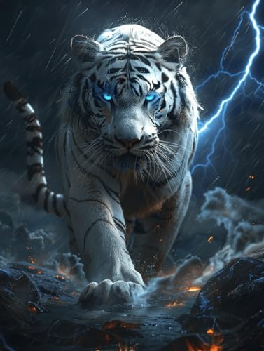 VwrxnchCoatx Kreuzstich Stickpackung Tiger,11CT Sticken Set Erwachsene Kreuzstich,DIY Stickbilder Vorgedruckt Kreuzstich für Anfänger Home Decor 40x50cm VwrxnchCoatx Kreuzstich Stickpackung Tiger,11CT Sticken Set Erwachsene Kreuzstich,DIY Stickbilder Vorgedruckt Kreuzstich für Anfänger Home Decor 40x50cm von VwrxnchCoatx