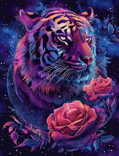 VwrxnchCoatx Kreuzstich Stickpackung Tiger,11CT Sticken Set Erwachsene Kreuzstich,DIY Stickbilder Vorgedruckt Kreuzstich für Anfänger Home Decor 40x50cm VwrxnchCoatx Kreuzstich Stickpackung Tiger,11CT Sticken Set Erwachsene Kreuzstich,DIY Stickbilder Vorgedruckt Kreuzstich für Anfänger Home Decor 40x50cm von VwrxnchCoatx