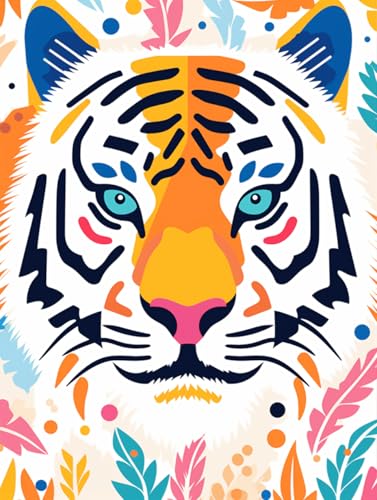 VwrxnchCoatx Kreuzstich Stickpackung Tiger,11CT Sticken Set Erwachsene Kreuzstich,DIY Stickbilder Vorgedruckt Kreuzstich für Anfänger Home Decor 40x50cm VwrxnchCoatx Kreuzstich Stickpackung Tiger,11CT Sticken Set Erwachsene Kreuzstich,DIY Stickbilder Vorgedruckt Kreuzstich für Anfänger Home Decor 40x50cm von VwrxnchCoatx